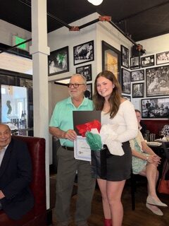 Scholarship Recipient - Issabella Martellaro with Mark Fini
