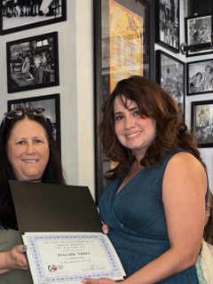 Scholarship Recipient Priscilla Viteri with Jennifer Strand